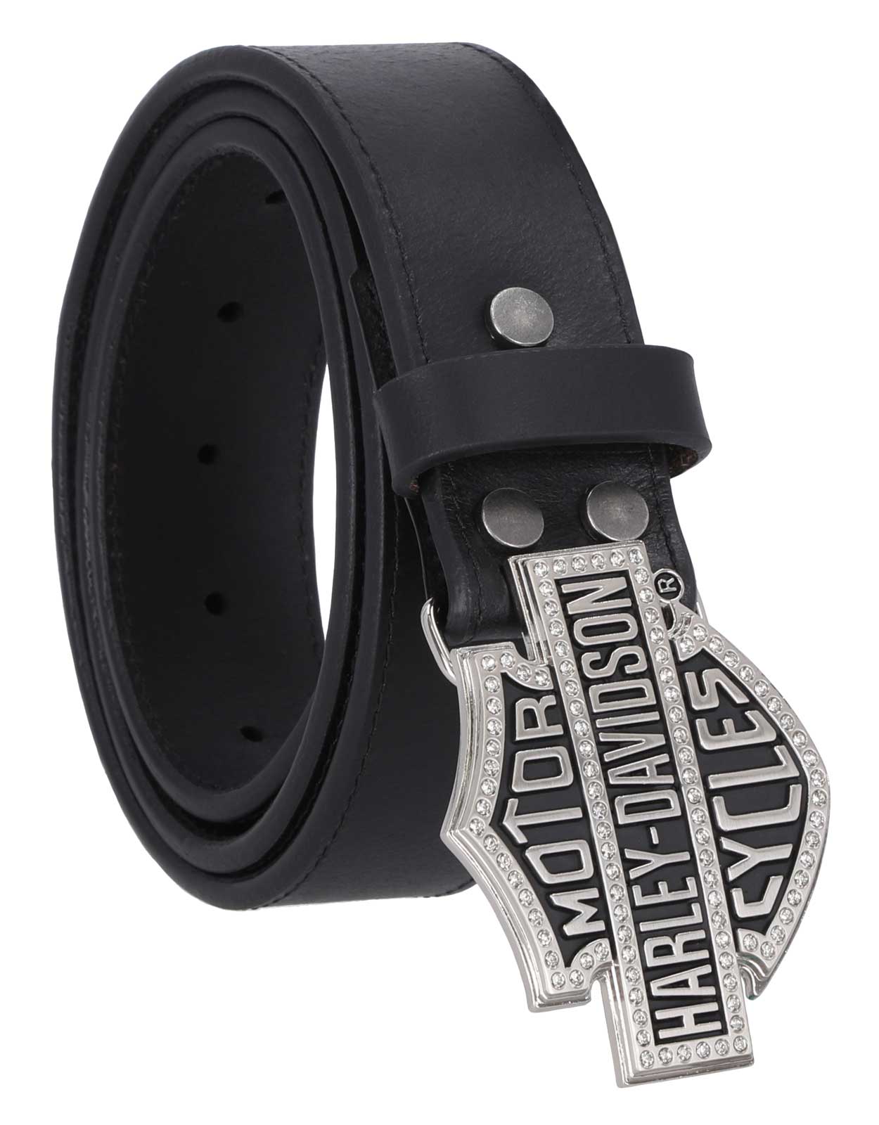 Harley-Davidson Free Shipping - Harley-Davidson Women's Bar & Shield Logo Rhinestone Buckle Belt, Black - Free Shipping on many products plus Orders Over $99