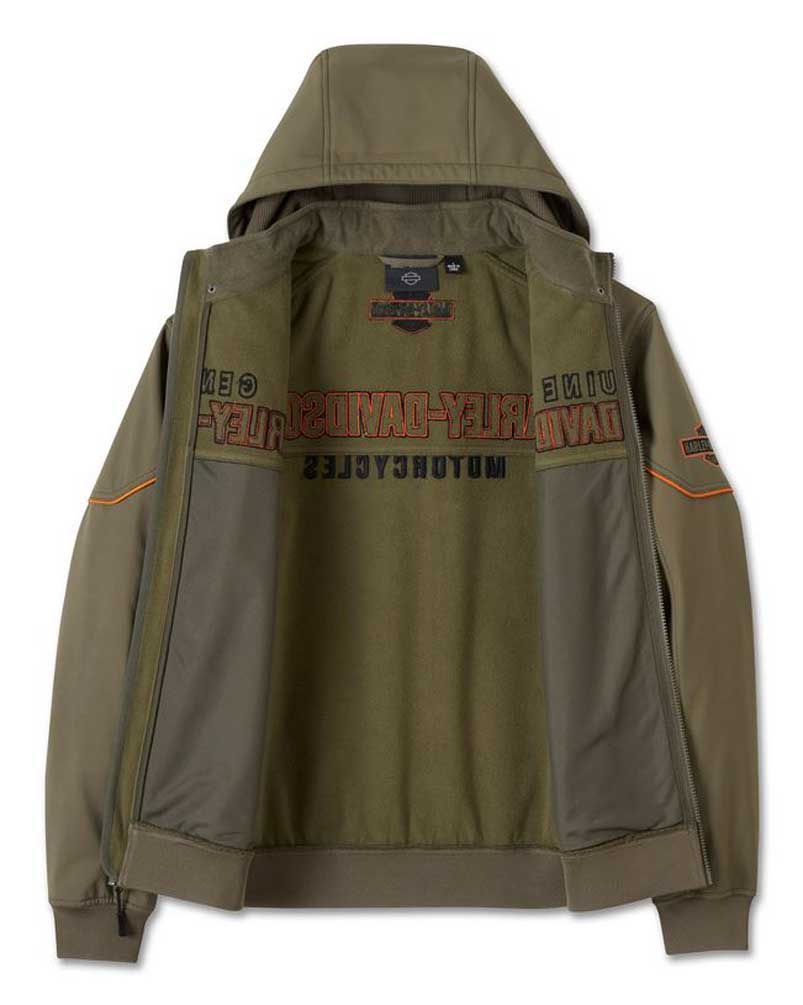 Harley-Davidson® Men's Idyll Windproof Soft Shell Jacket, Green