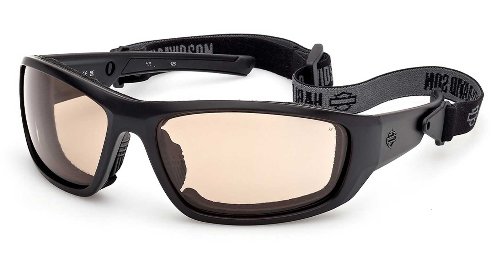 Harley-Davidson Men's Blaze Ace 2.0 Sunglasses w/ Headstrap, Amber Lenses - Wisconsin Harley-Davidson