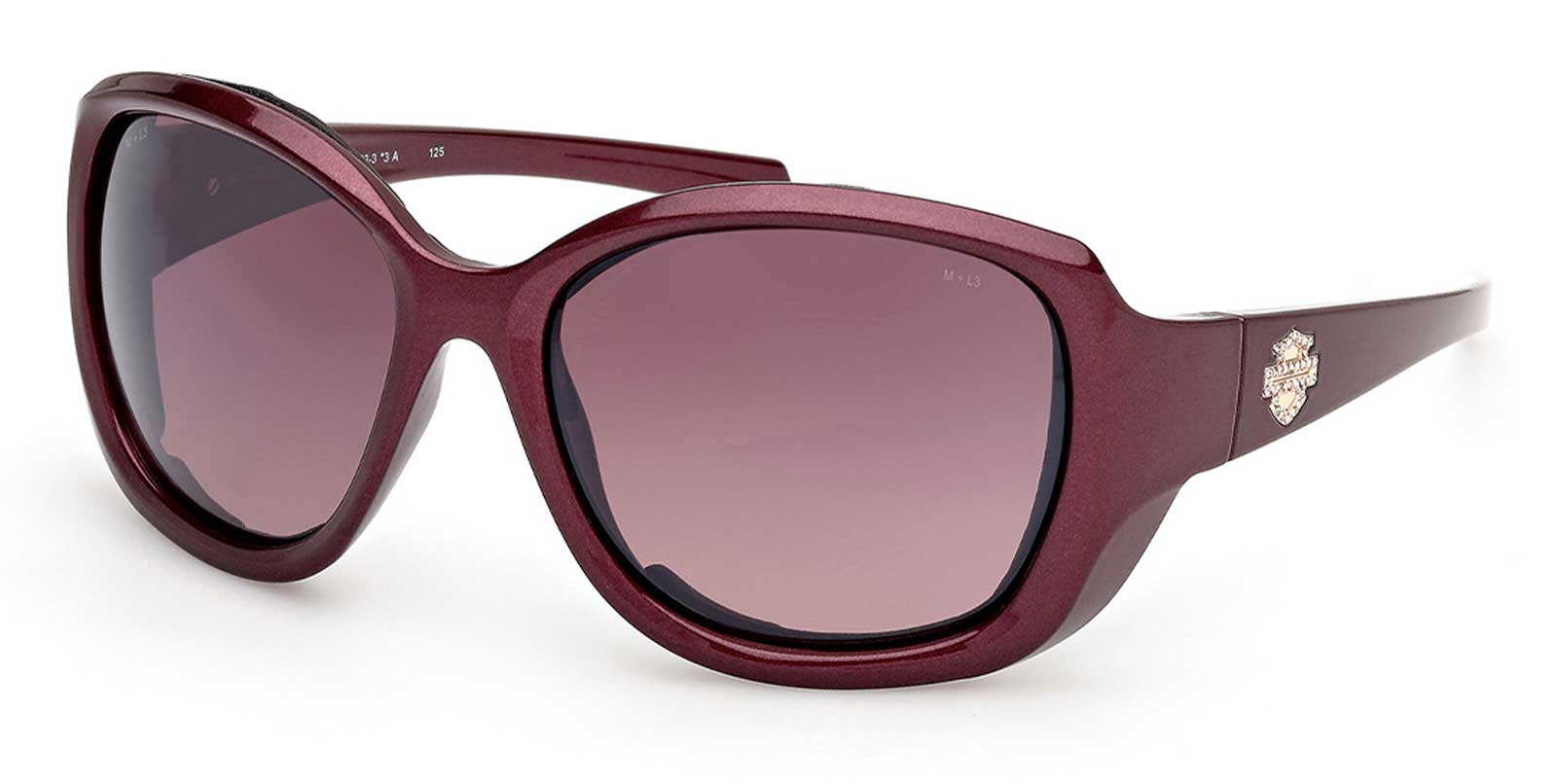 Harley-Davidson Women's Lightning Ride Sunglasses, Pearlized Purple Frames - Wisconsin Harley-Davidson