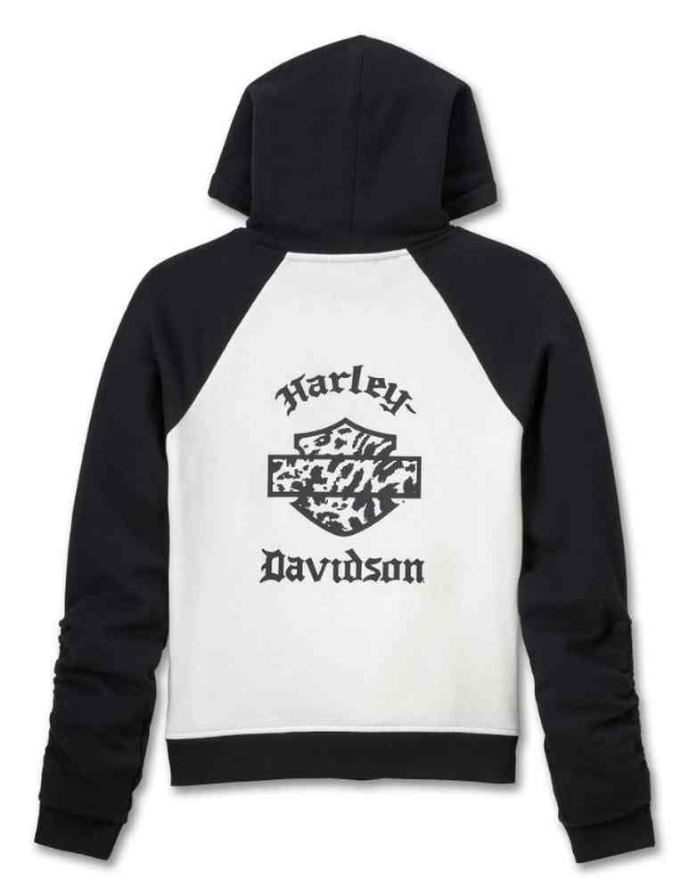 Harley-Davidson Free Shipping - Harley-Davidson Women's Wild Cat B&S Raglan Colorblock Hoodie 96158-25VW - Free Shipping on many products plus Orders Over $99