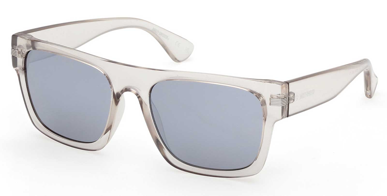 Harley-Davidson Men's Metal Accent Sunglasses, Light Gray & Smoke Lenses - Wisconsin Harley-Davidson