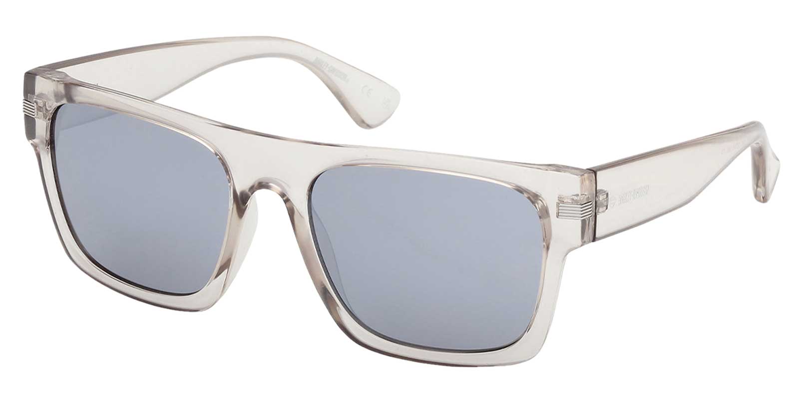 Harley-Davidson Men's Metal Accent Sunglasses, Light Gray & Smoke Lenses - Wisconsin Harley-Davidson