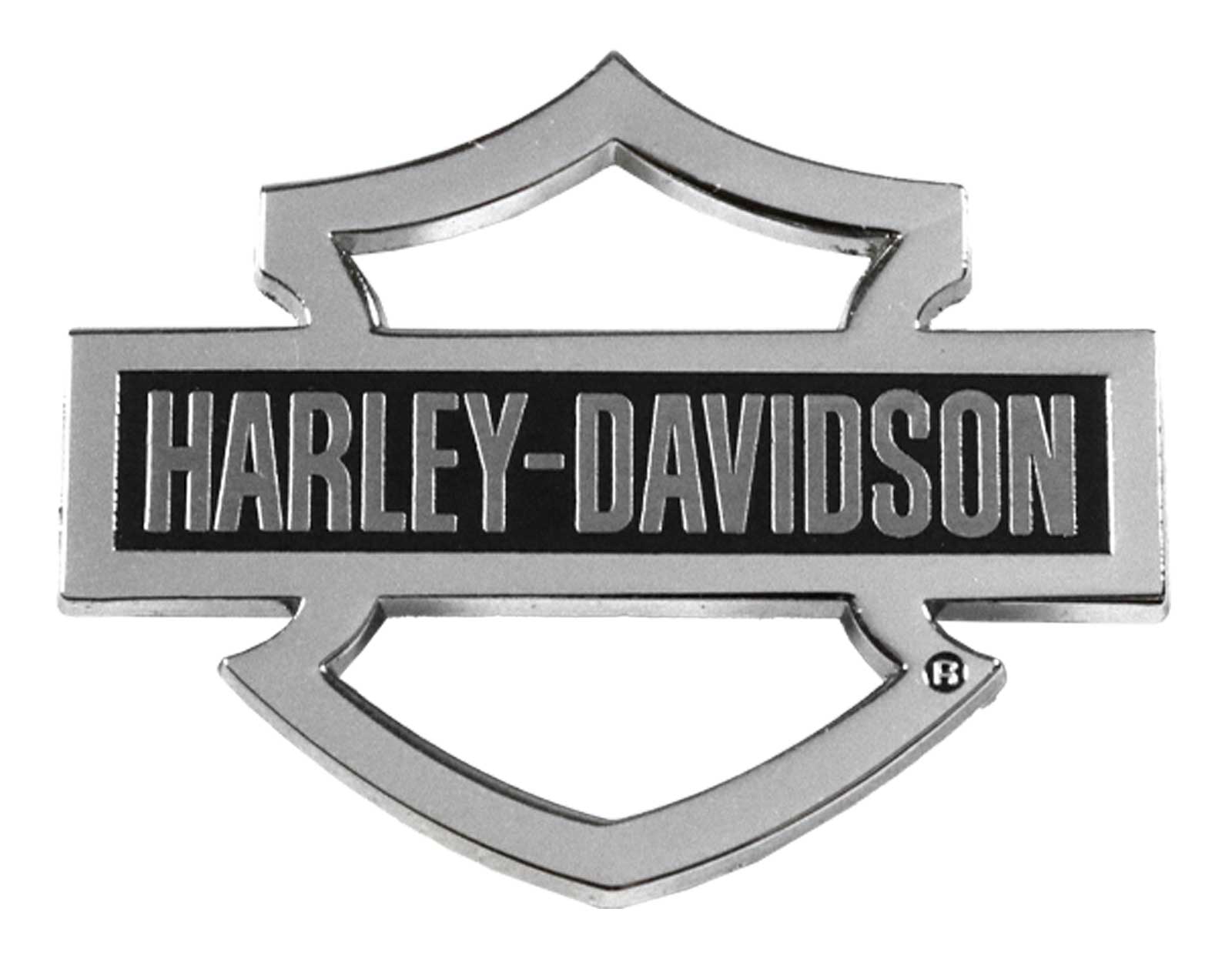 Harley-Davidson 1.5 inch. Hollow Harley Bar & Shield Metal Pin, Silver Finish - Wisconsin Harley-Davidson