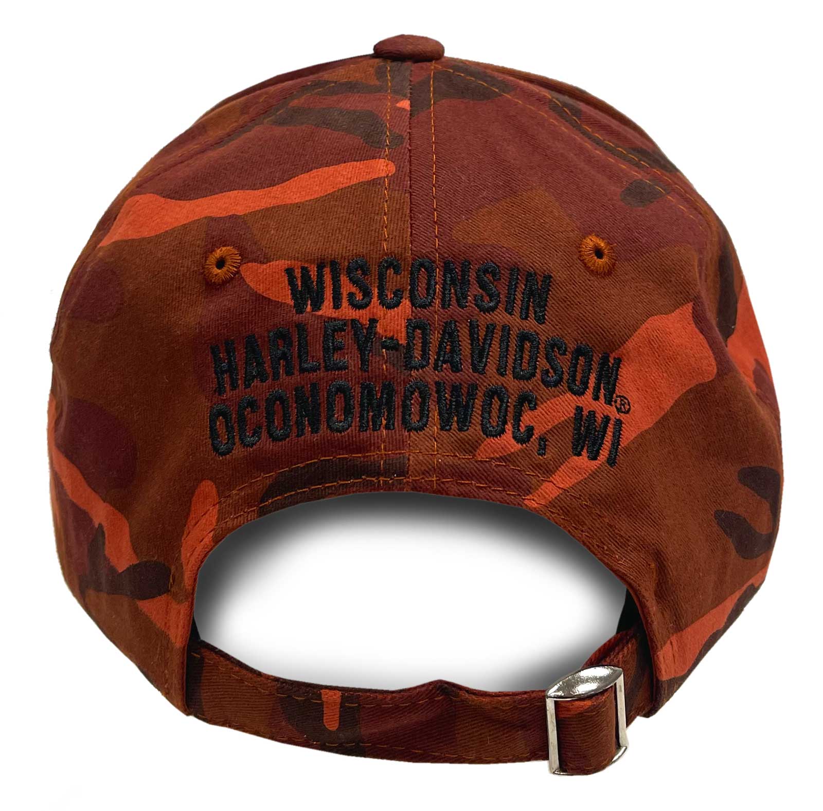 Harley-Davidson Free Shipping - Harley-Davidson Men's Whiplash Adjustable Slide Baseball Cap - Orange Camo - Free Shipping on many products plus Orders Over $99