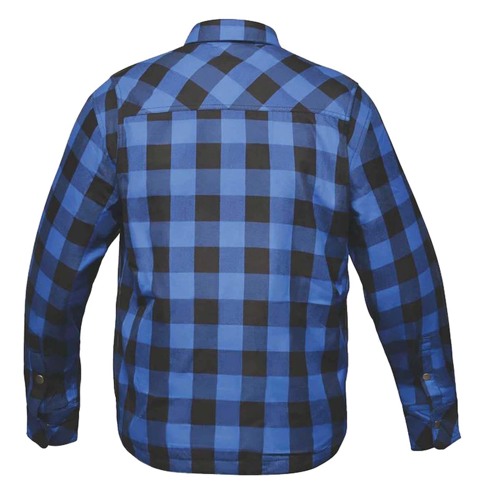 Harley-Davidson Free Shipping - Derringer Men's Armored Zip & Snap Plaid Flannel Shirt Jacket, Blue/Black - Free Shipping on many products plus Orders Over $99