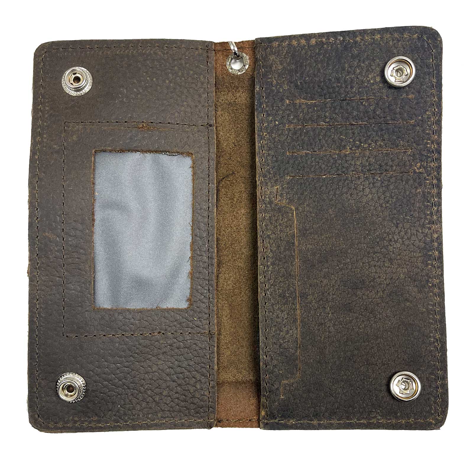 Harley-Davidson Free Shipping - Derringer Men's Biker Chain Premium Leather Snap Tall Bi-Fold Wallet, Brown - Free Shipping on many products plus Orders Over $99