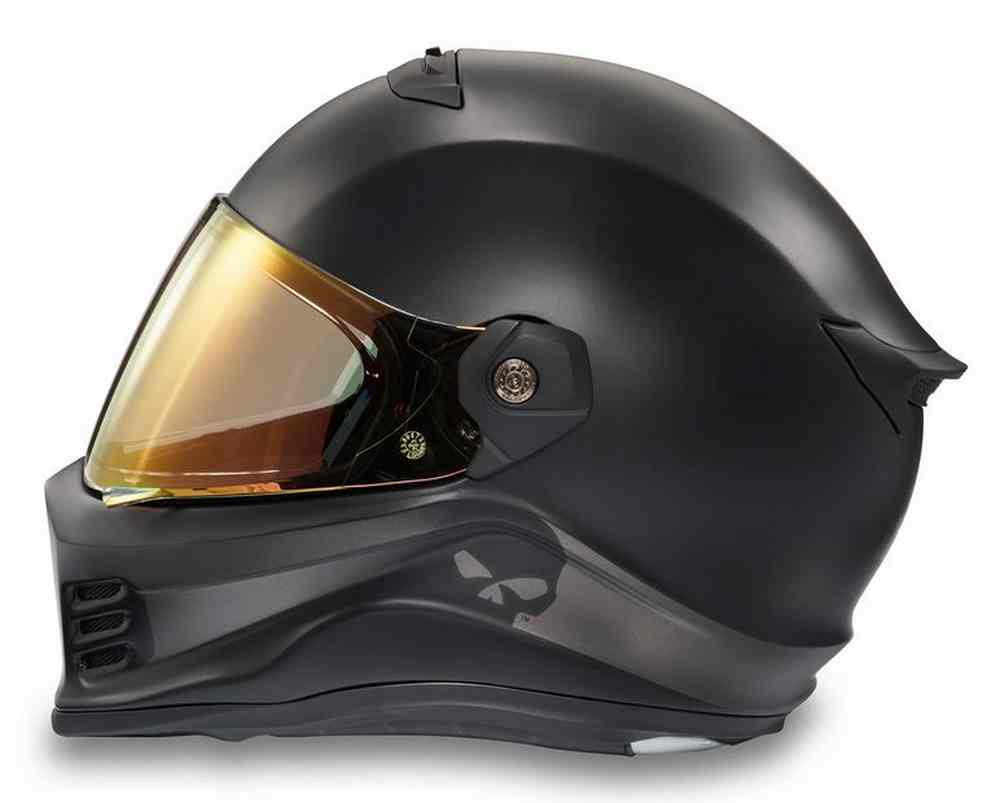 Harley-Davidson® Men's Division X15 Skull Full Face Helmet, Black