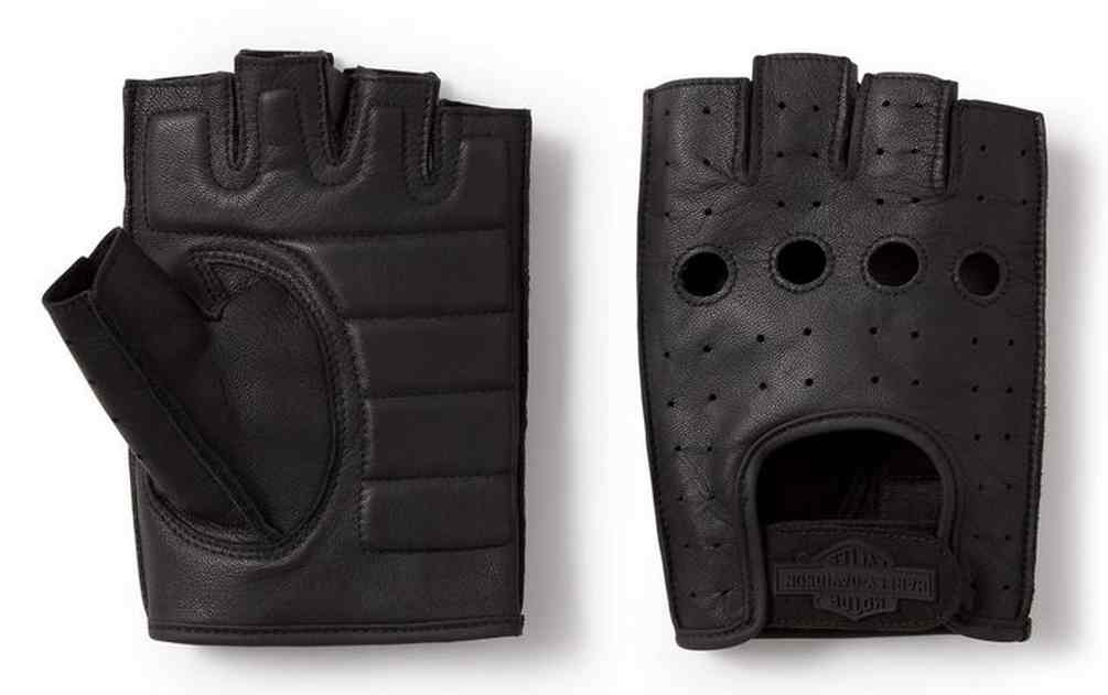 Harley-Davidson® Men's Fingerless Leather Riding Gloves