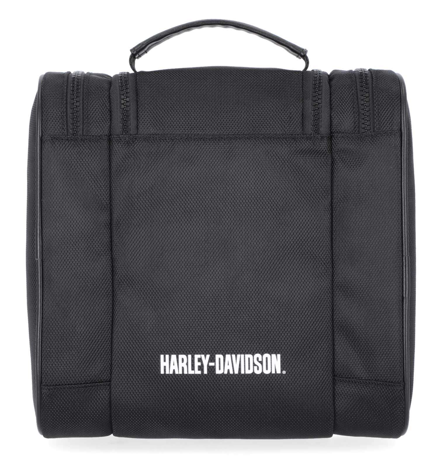 Harley-Davidson Men's Bar & Shield Logo Double Pocket Travel Kit, Black - Largest Selection of Harley-Davidson Products