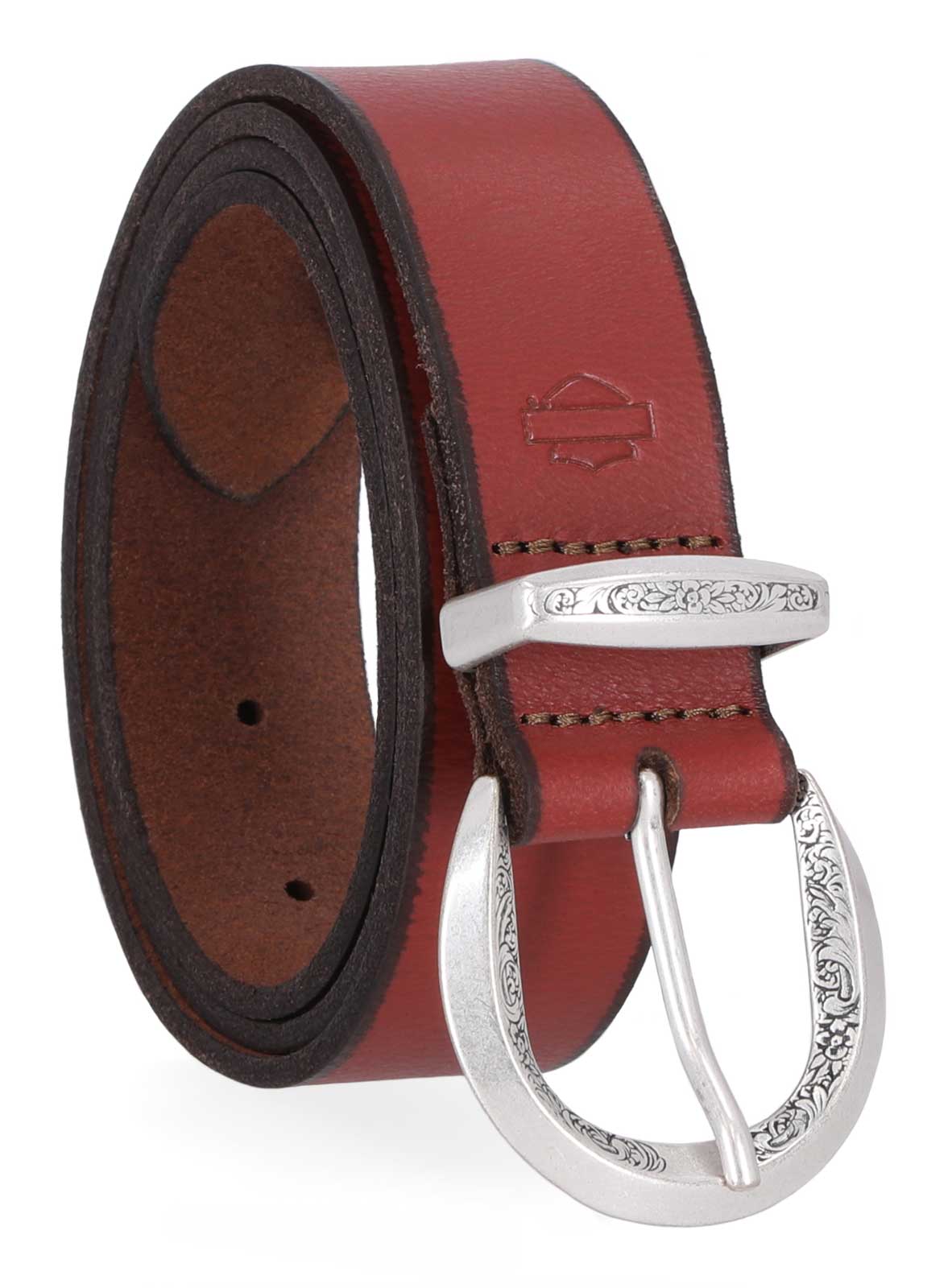Harley-Davidson Free Shipping - Harley-Davidson Women's Filigree Buckle & Keeper Genuine Leather Belt, Brown - Free Shipping on many products plus Orders Over $99