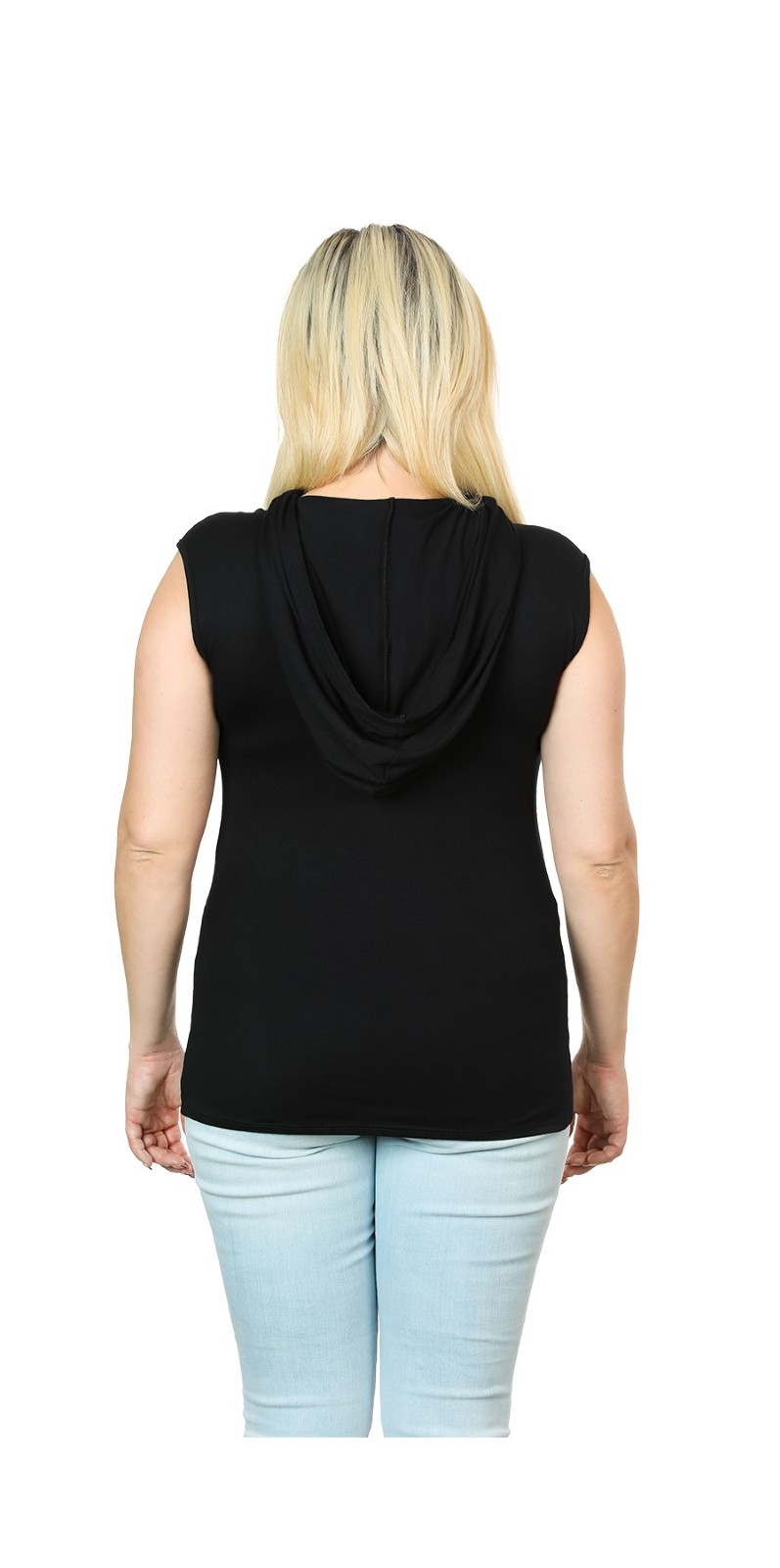Harley-Davidson Women's Rock Brigade Crew Neck Hoodie Sleeveless Tank Top, Black - No Hassle Returns at Wisconsin Harley