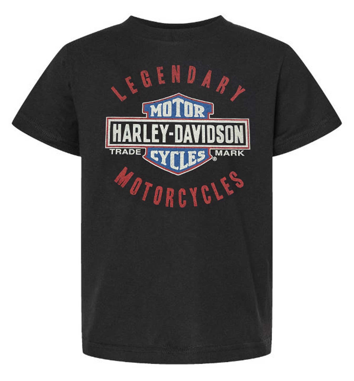 Harley-Davidson Big Boys' Legendary Bar & Shield Short Sleeve T-Shirt - Black - Wisconsin Harley-Davidson