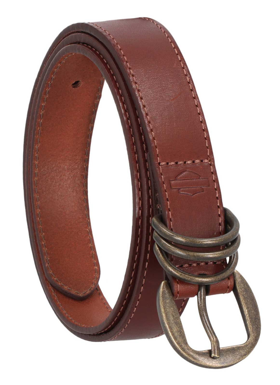 Harley-Davidson Free Shipping - Harley-Davidson Women's Multi Keeper D Ring B&S Genuine Leather Belt - Brown - Free Shipping on many products plus Orders Over $99