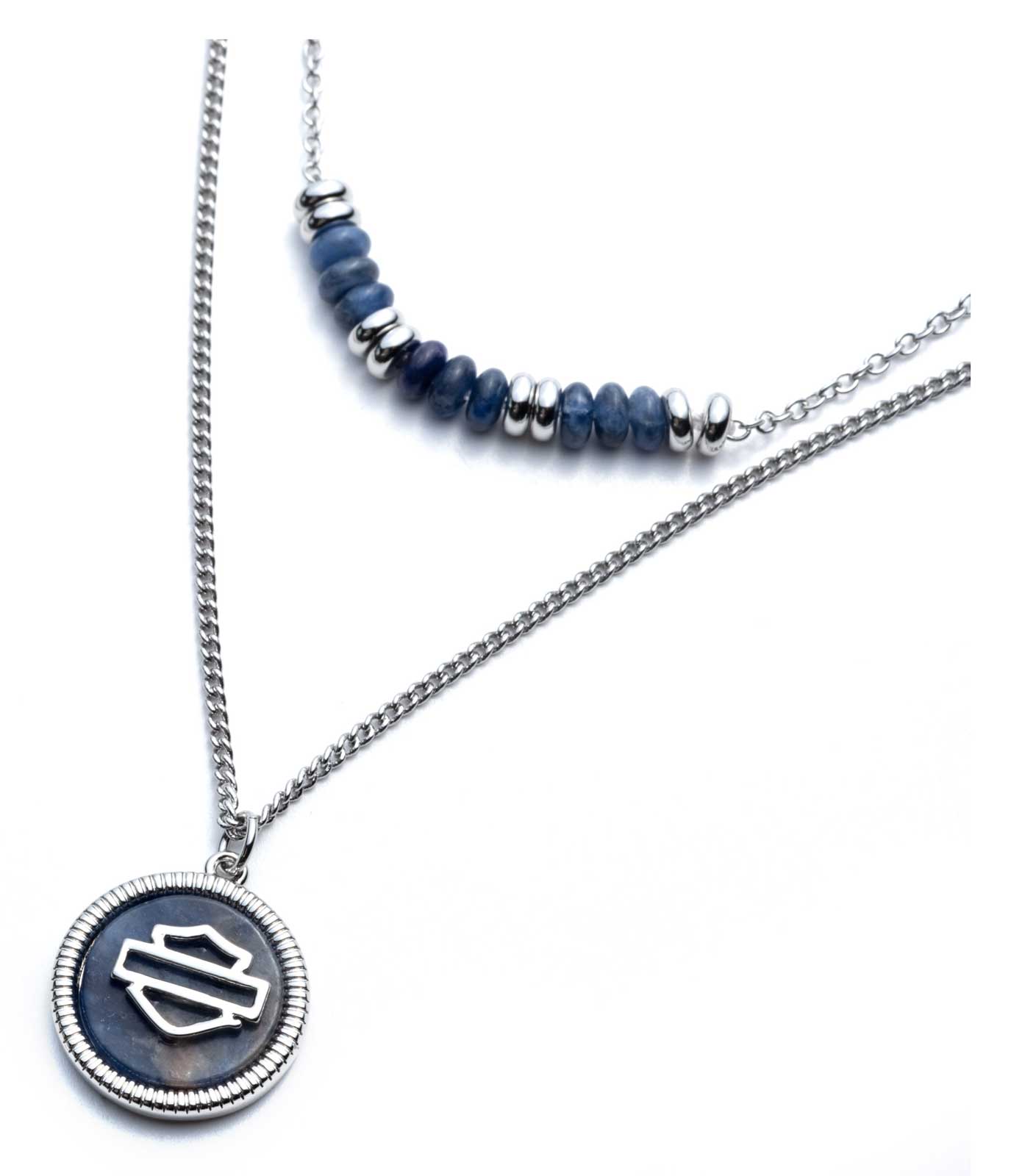 Harley-Davidson Free Shipping - Harley-Davidson Women's 16 in. Bar & Shield Logo Stone Double Row Necklace - Free Shipping on many products plus Orders Over $99