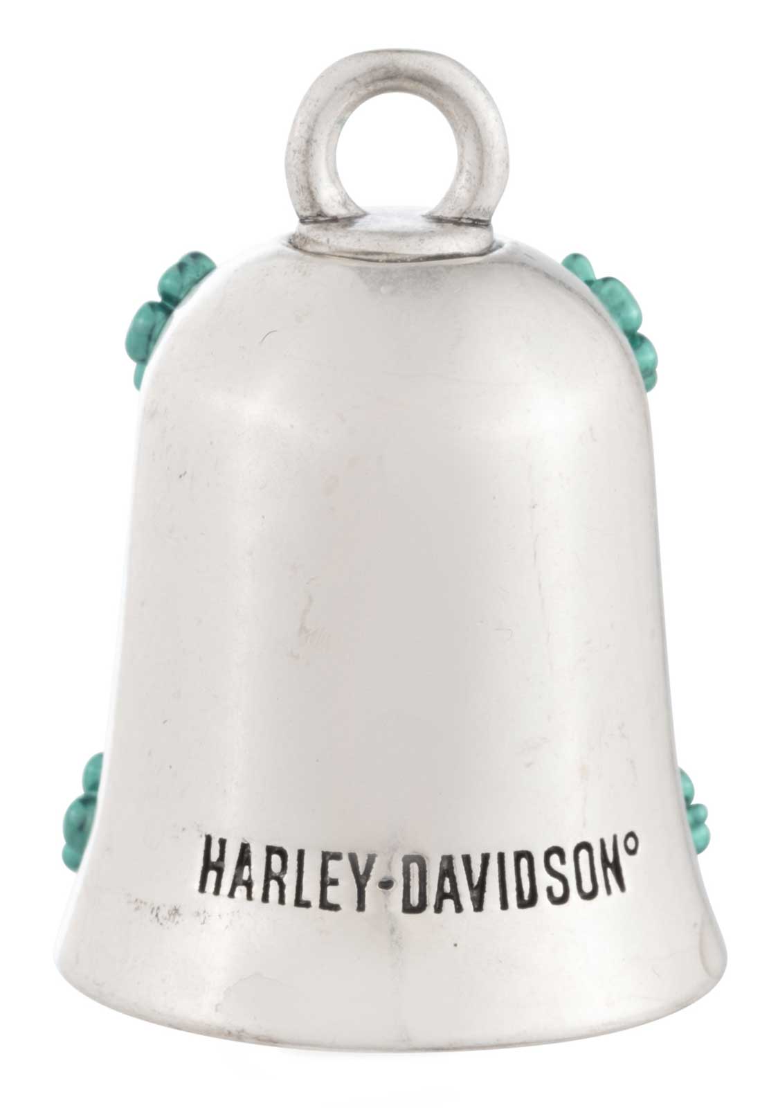 Harley-Davidson Free Shipping - Harley-Davidson Four Leaf Clover Ride Bell, Engraved H-D, Silver & Green - Free Shipping on many products plus Orders Over $99