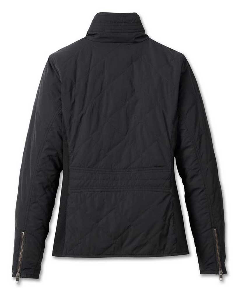 Harley-Davidson® Women's Milwaukee Quilted Casual Jacket, Black
