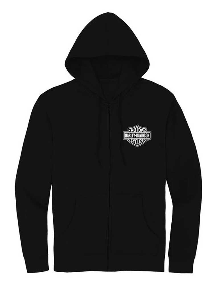 Harley-Davidson® Women's Special Racer Font Zip Front Hoodie