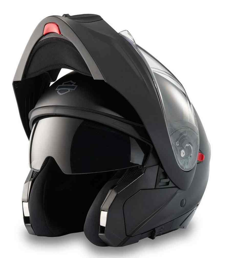 Harley-Davidson Men's Evo X17 Sun Shield Modular Helmet, Matte Black 98103-25VX - Largest Selection of Harley-Davidson Products