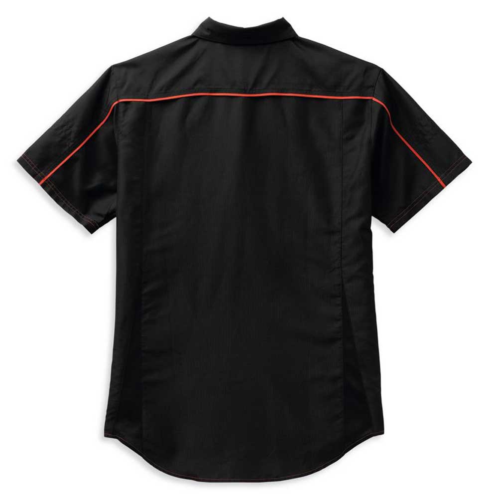 Harley-Davidson Free Shipping - Harley-Davidson Men's Performance Bar & Shield Shirt, Black/Orange 99089-22VM - Free Shipping on many products plus Orders Over $99