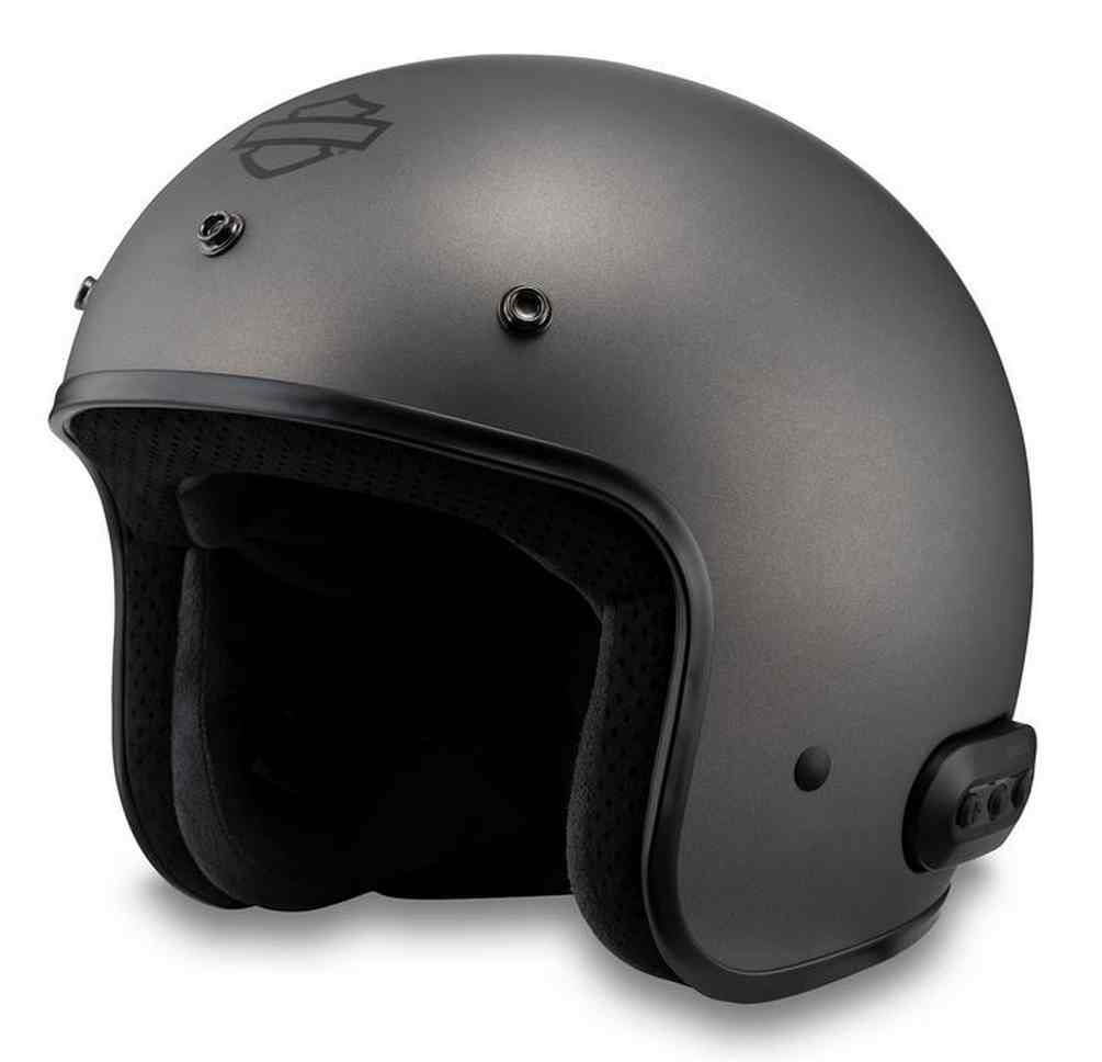 Harley-Davidson Men's Fury N04 Bluetooth 3/4 Helmet, Matte Silver 98010-23VX - Largest Selection of Harley-Davidson Products