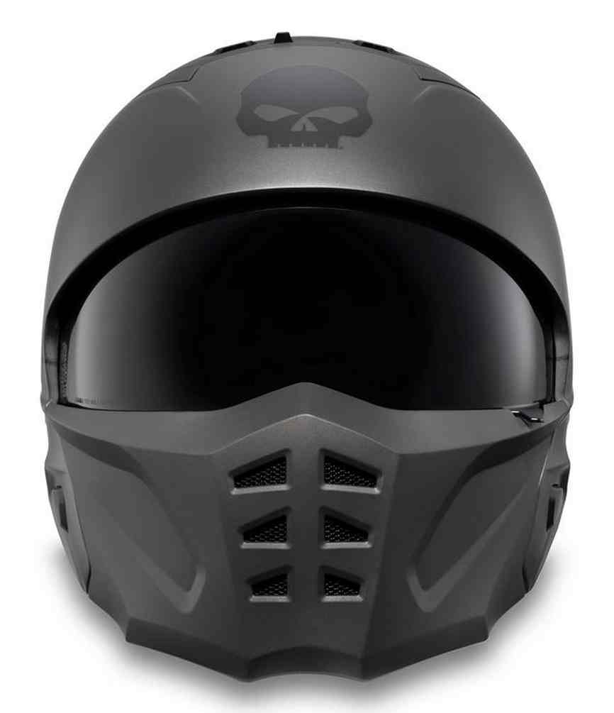 Harley-Davidson® Mens Pilot II 2-IN-1 Willie G Helmet, Matte Dark