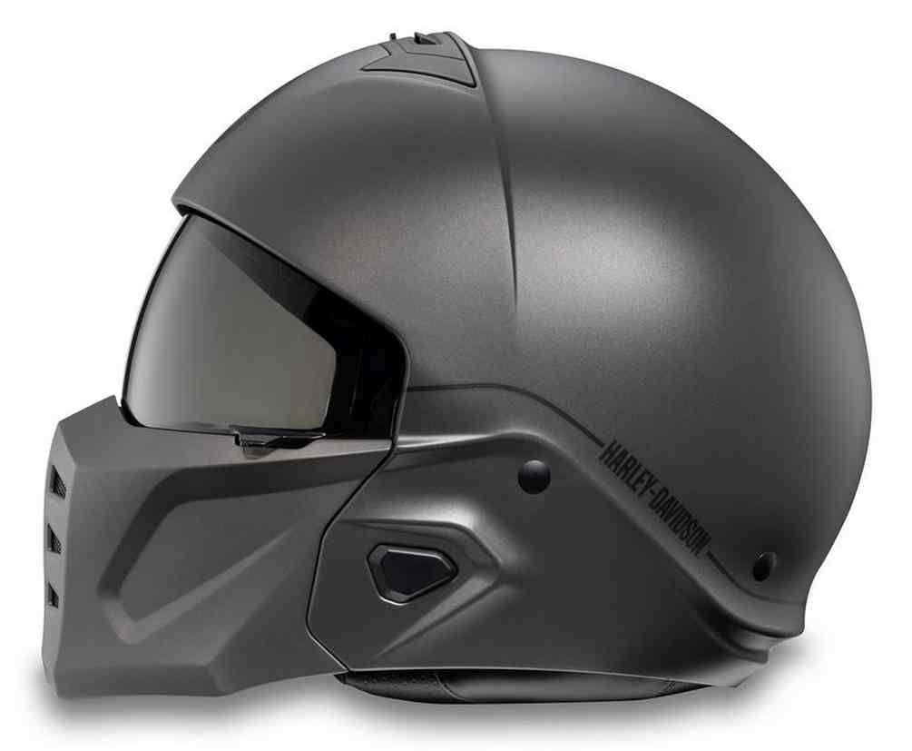 Harley-Davidson Mens Pilot II 2-IN-1 Willie G Helmet, Matte Dark Gray 98118-24VX - No Hassle Returns at Wisconsin Harley