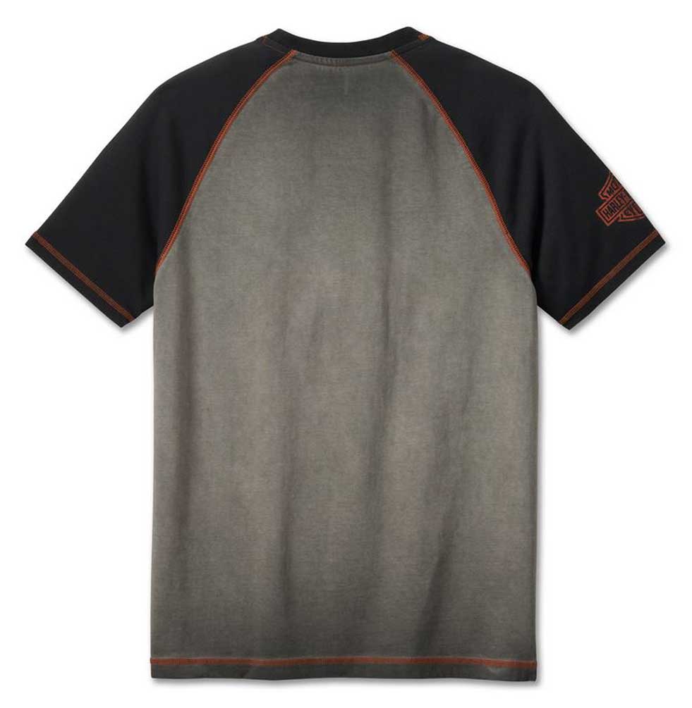 Harley-Davidson Free Shipping - Harley-Davidson Men's Iron Bar Short Sleeve Raglan Colorblock Tee 99187-24VM - Free Shipping on many products plus Orders Over $99