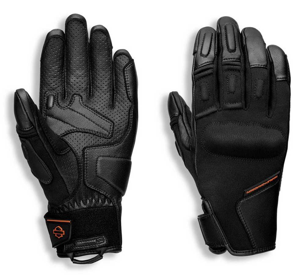 Harley-Davidson Women's H-D Brawler Full-Finger Riding Gloves, Black 98109-21VW - Wisconsin Harley-Davidson