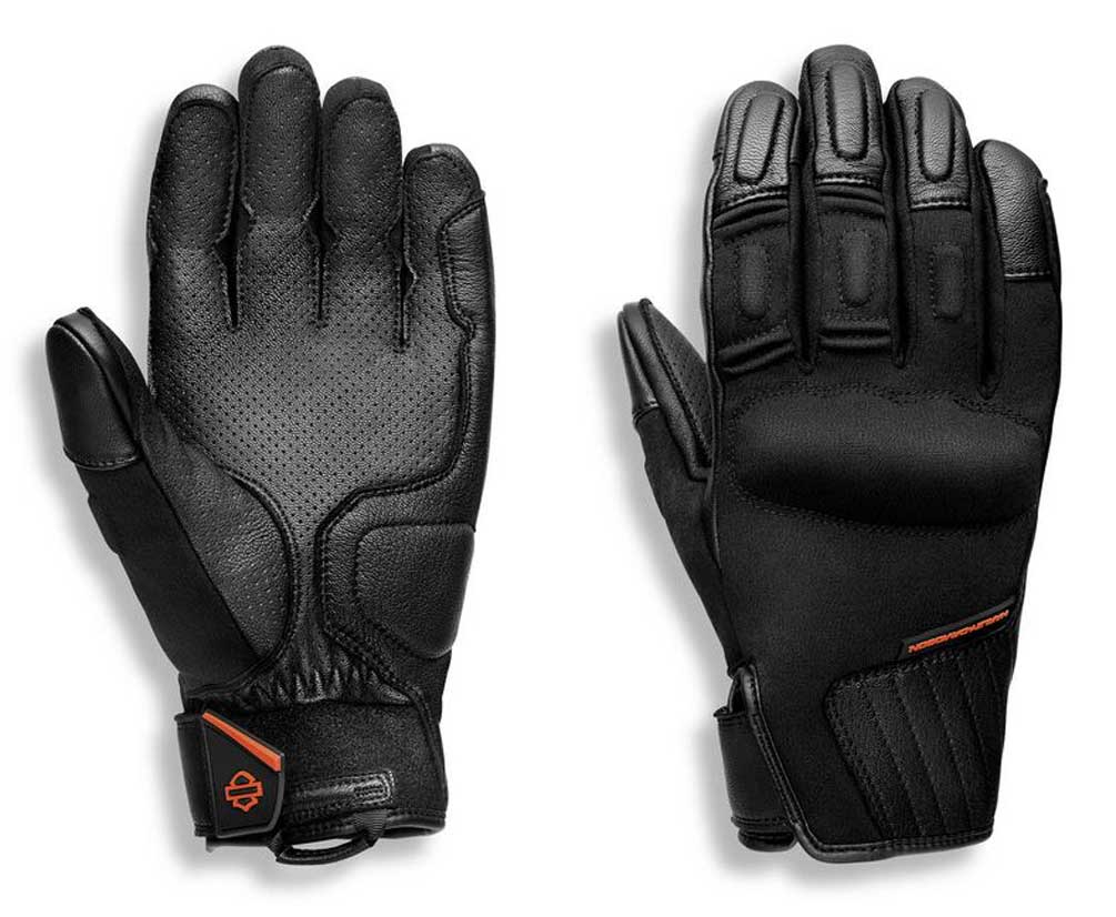 Harley-Davidson Men's H-D Brawler Full-Finger Riding Gloves, Black 98102-21VM - Wisconsin Harley-Davidson