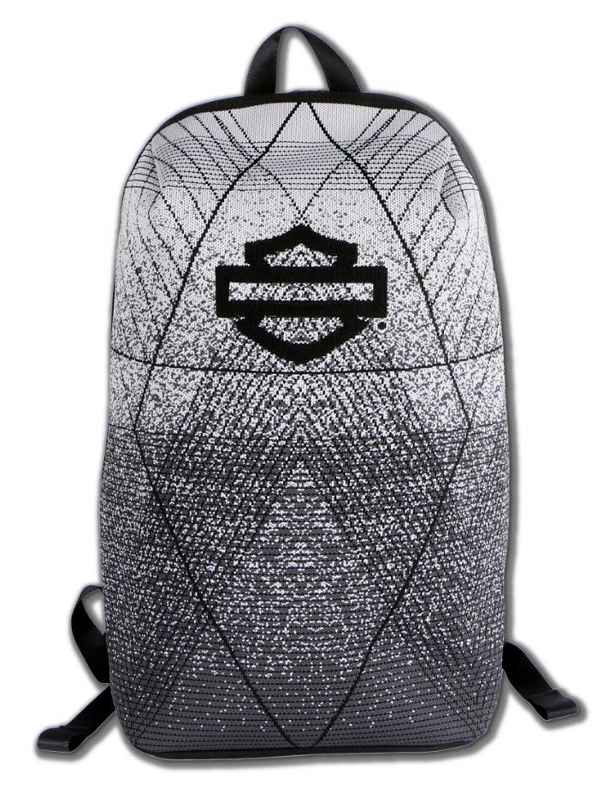 Harley-Davidson Bar & Shield Logo Fly-Weave Lightweight Backpack, Gray/Black - Wisconsin Harley-Davidson