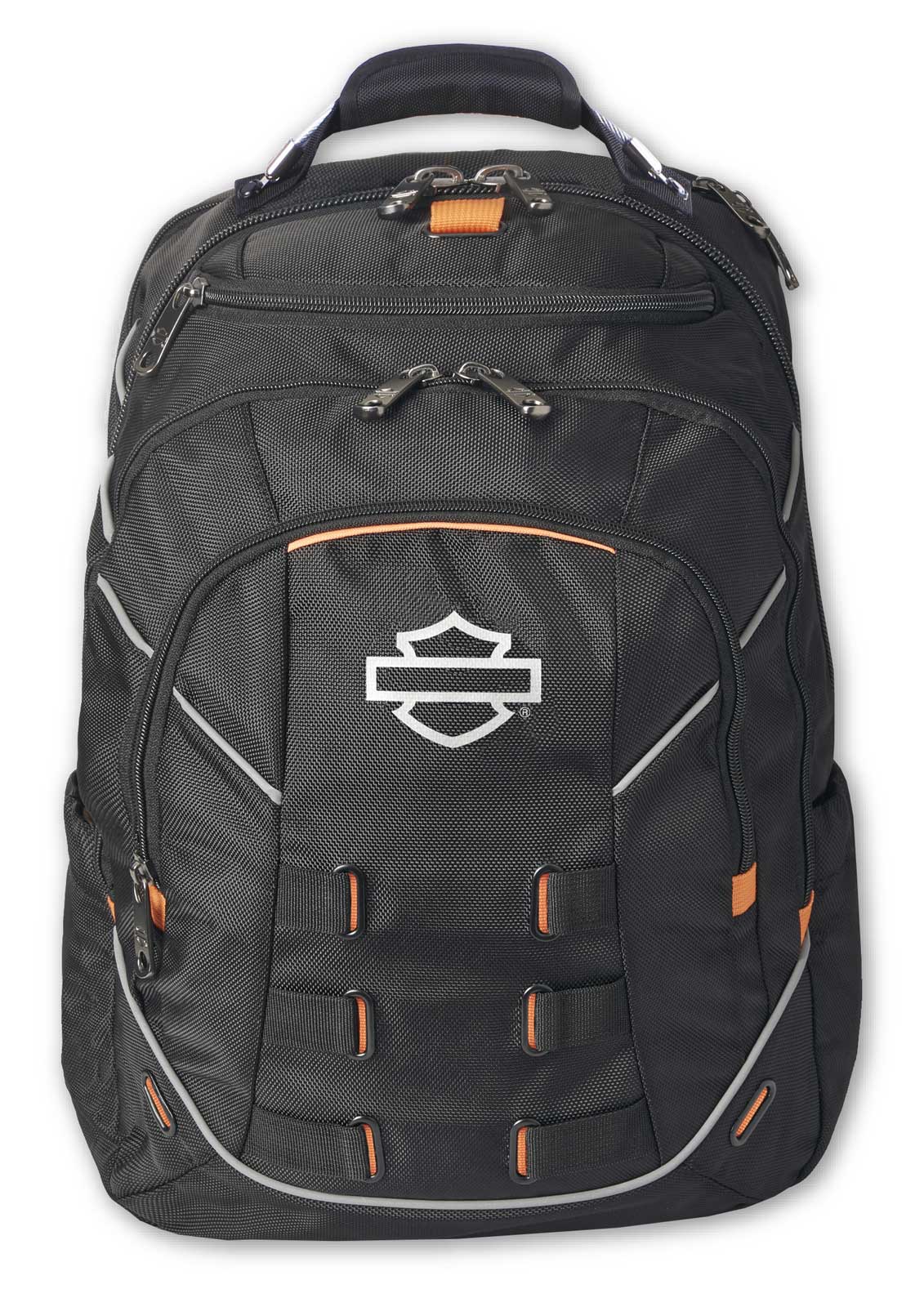 Harley-Davidson Reflective Bar & Shield Steel-Cable II Backpack, Midnight Black - Wisconsin Harley-Davidson