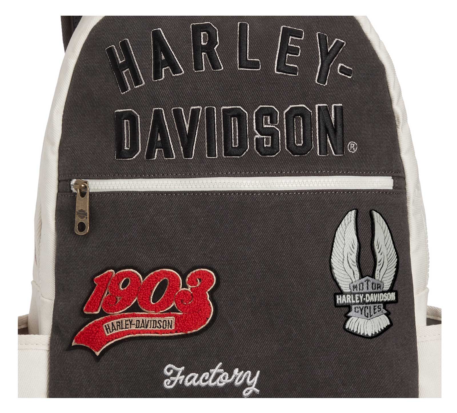 Harley-Davidson® Multiple Patches & Logos Vintage Backpack