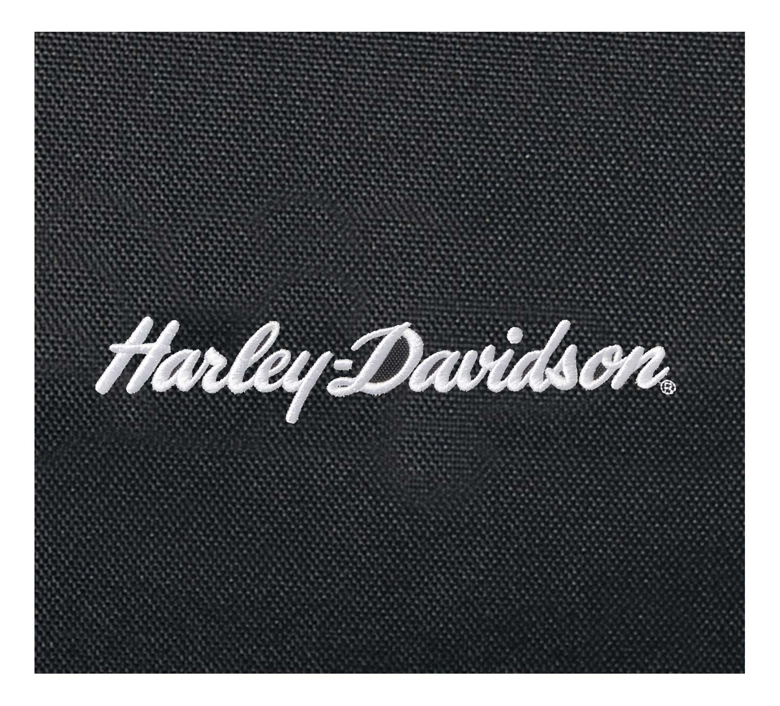 Harley-Davidson Women's 3D H-D Script Studded Duffel Bag, Moonshadow Black - Largest Selection of Harley-Davidson Products