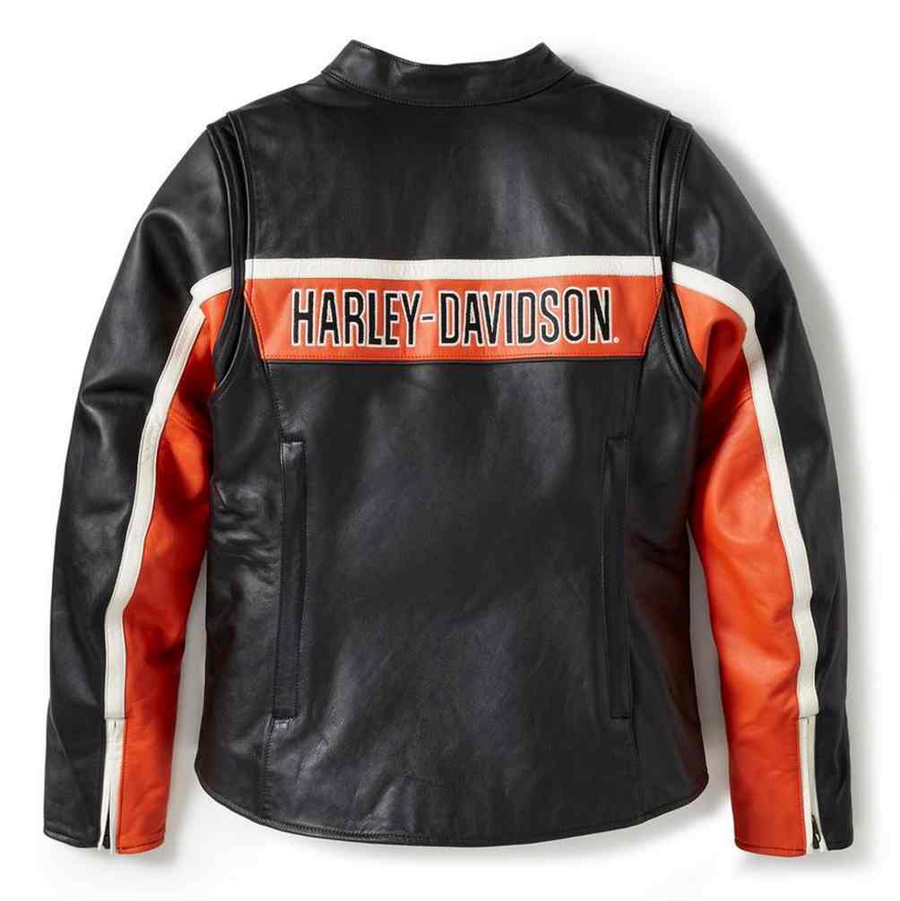 Harley-Davidson® Women's Trenton Leather Riding Jacket, Black