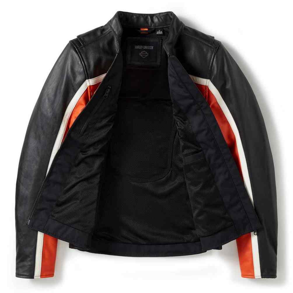 Harley-Davidson® Women's Trenton Leather Riding Jacket, Black