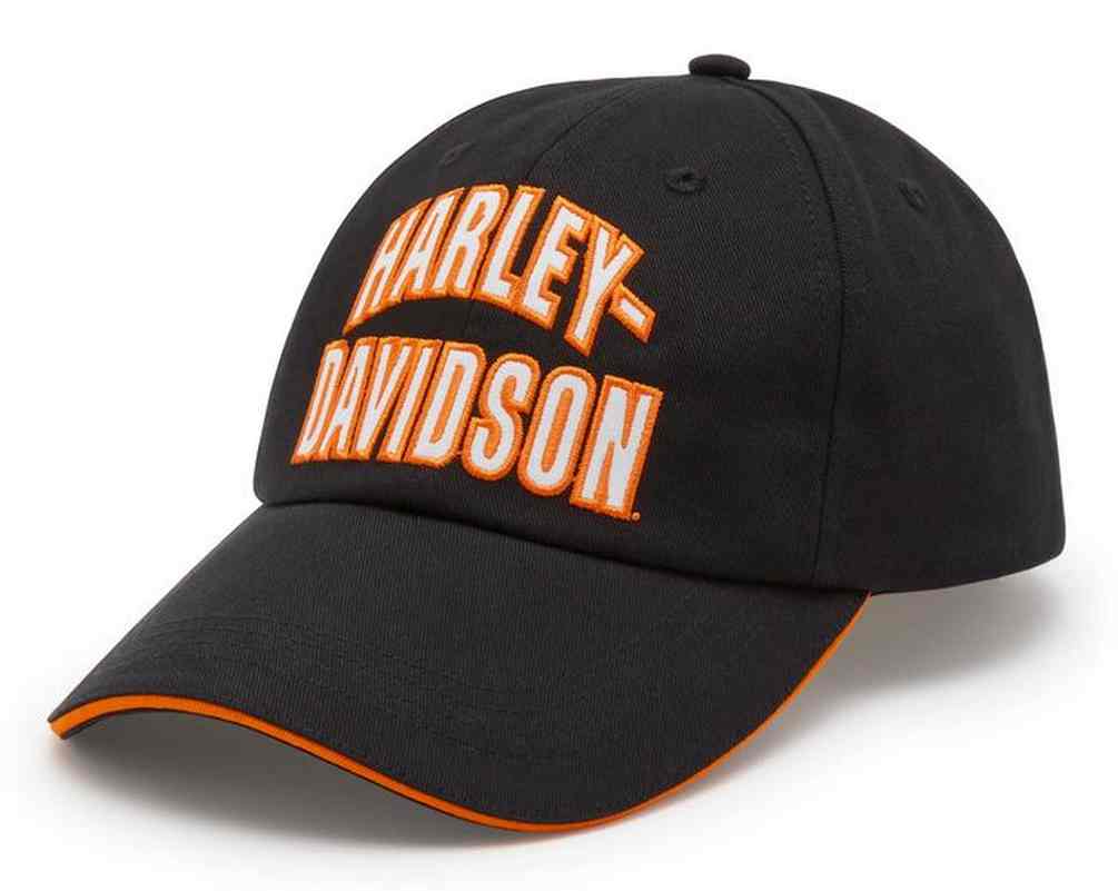 Harley-Davidson Women's Essential Arched Ponytail Baseball Cap, Black 97708-25VW - Wisconsin Harley-Davidson