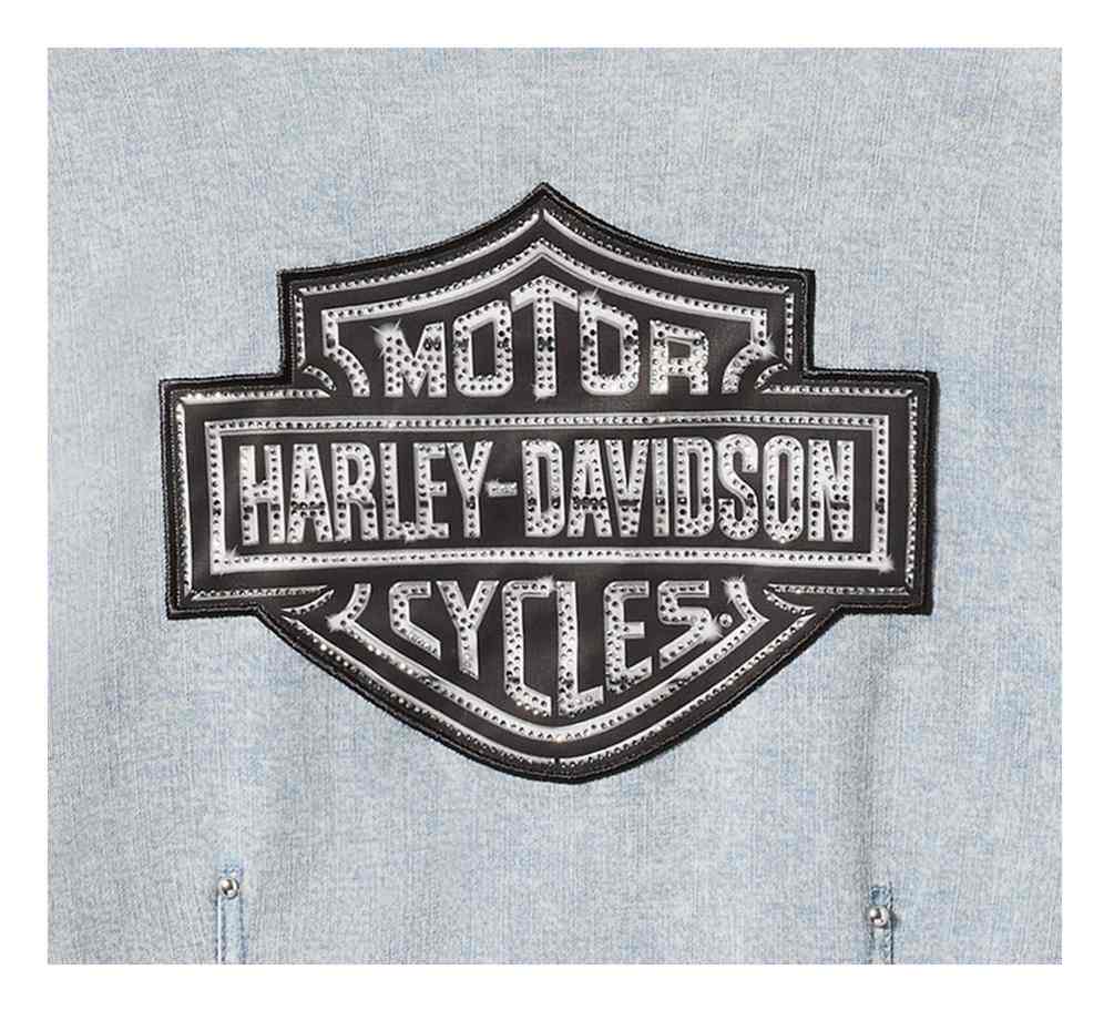 Harley-Davidson® Women's Essential Bling Short Sleeve Zip