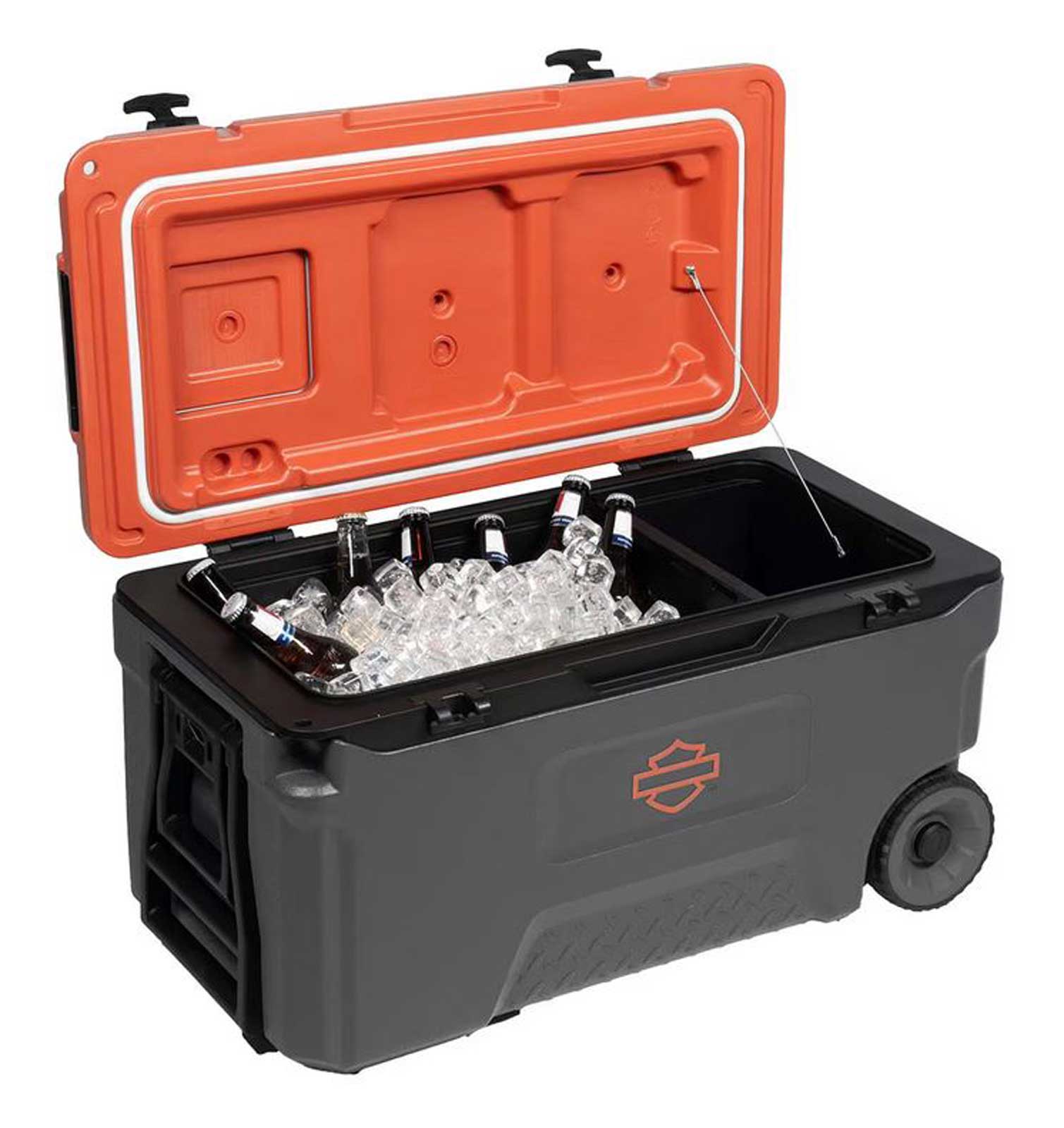 Harley-Davidson® 52 Qt. Bar & Shield Fully Insulated Wheeled