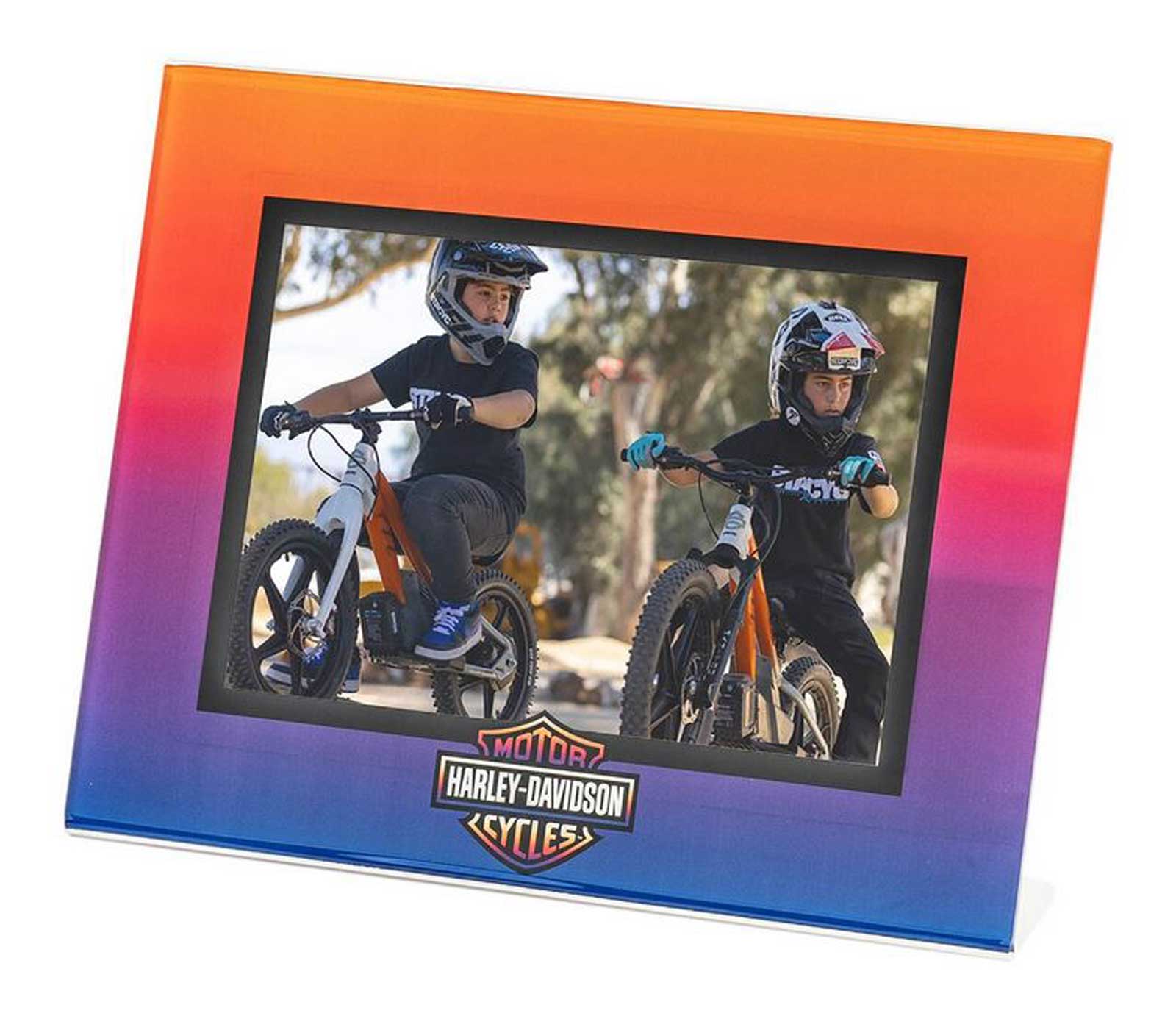 Harley-Davidson Kid's Ombre Bar & Shield Logo Acrylic Picture Frame, 5 x 7 Photo - Wisconsin Harley-Davidson