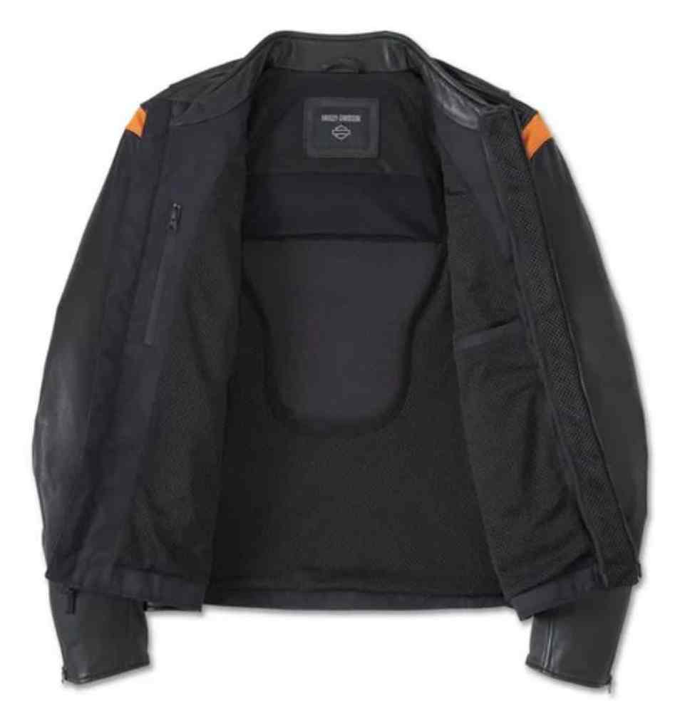 Harley-Davidson Men's Capitol Triple Vent Leather Riding Jacket Black 98018-24VM - Largest Selection of Harley-Davidson Products