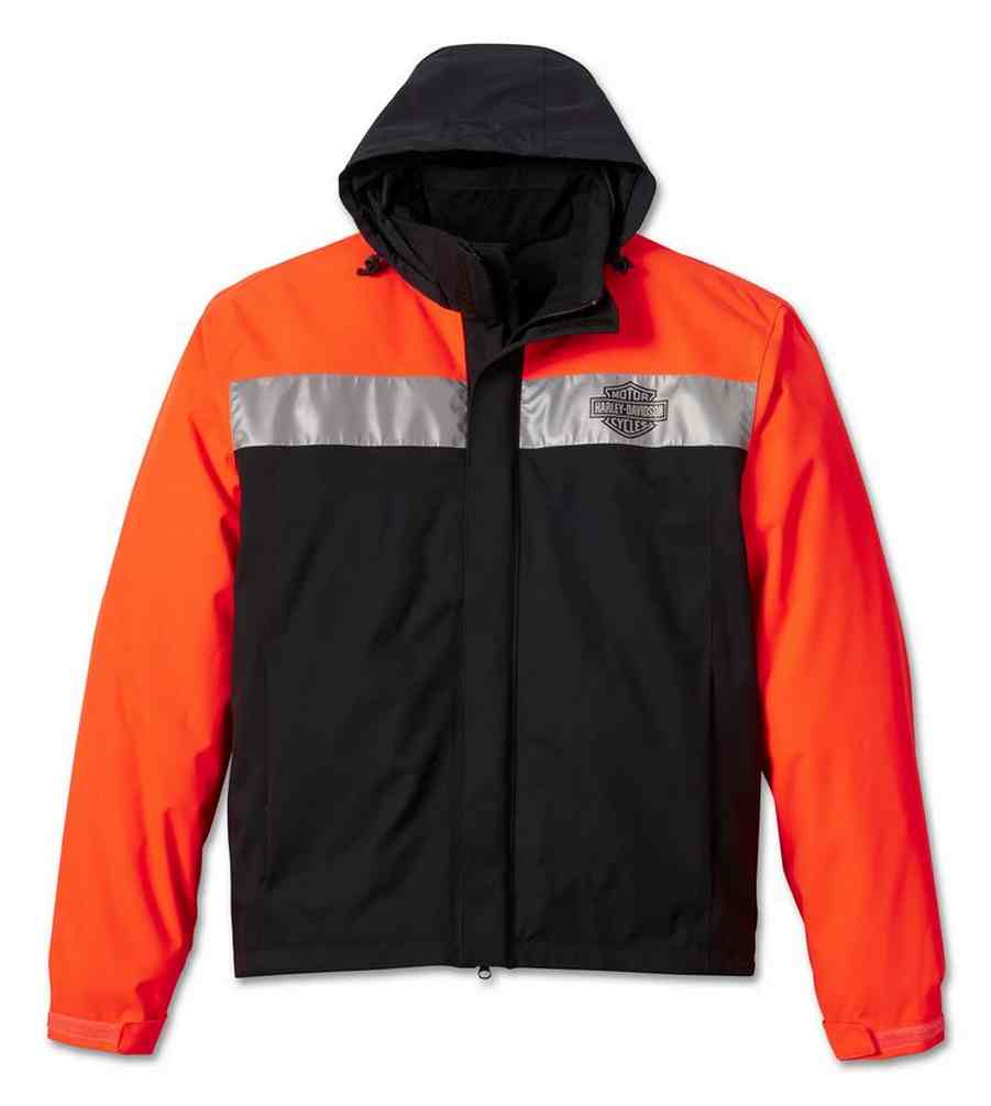 Harley-Davidson Men's Full Speed II Waterproof Colorblock Rain Jacket 98105-23VM - Wisconsin Harley-Davidson