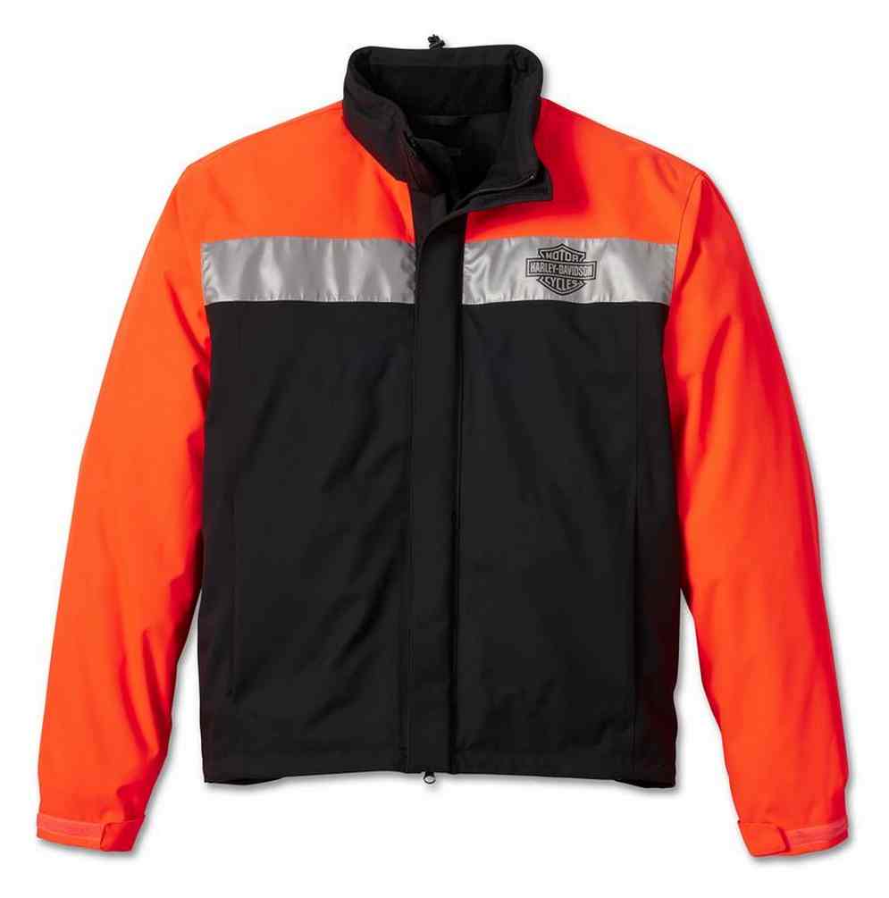 Harley-Davidson Men's Full Speed II Waterproof Colorblock Rain Jacket 98105-23VM - No Hassle Returns at Wisconsin Harley