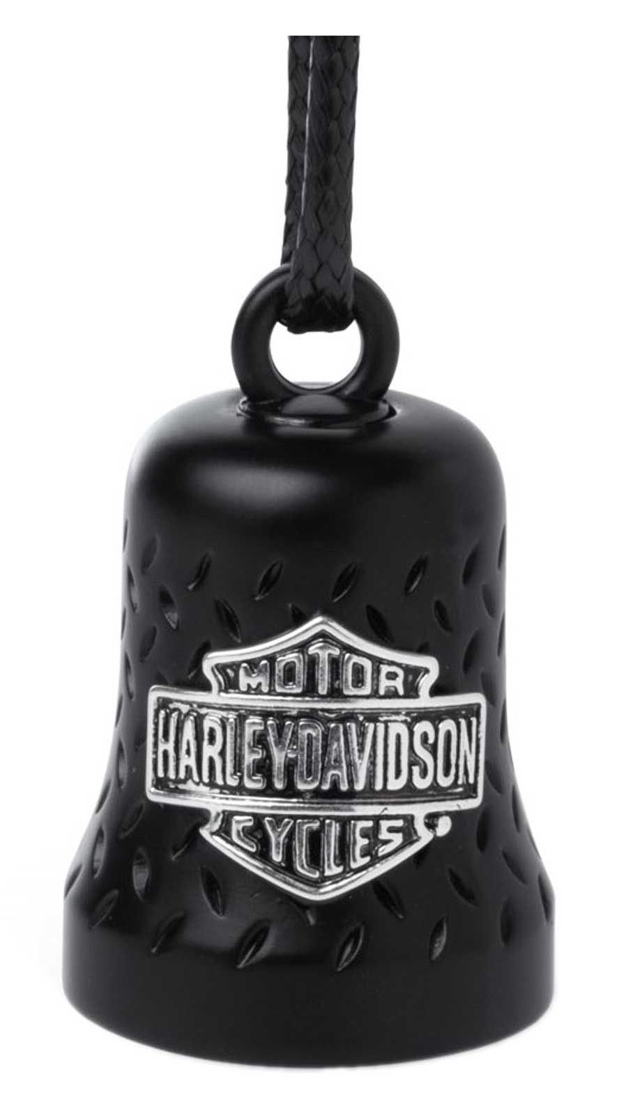 Harley-Davidson HD Engraved Silver Willie G Skull Logo Ride Bell With Tie, Black - Wisconsin Harley-Davidson