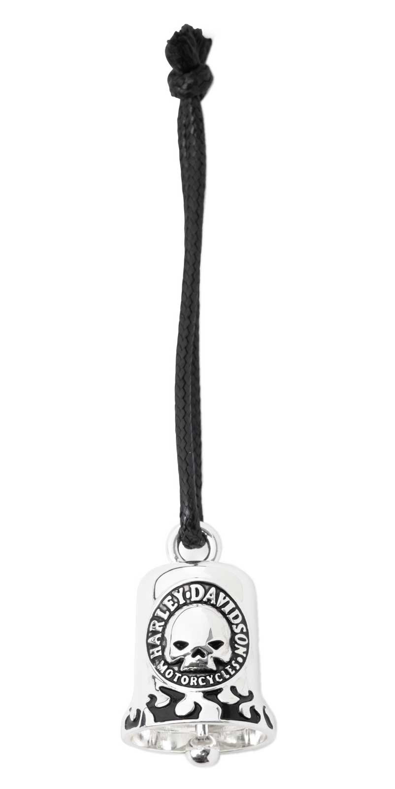 Harley-Davidson Free Shipping - Harley-Davidson HD Classic Willie G Skull With Black Flames Ride Bell, Silver - Free Shipping on many products plus Orders Over $99