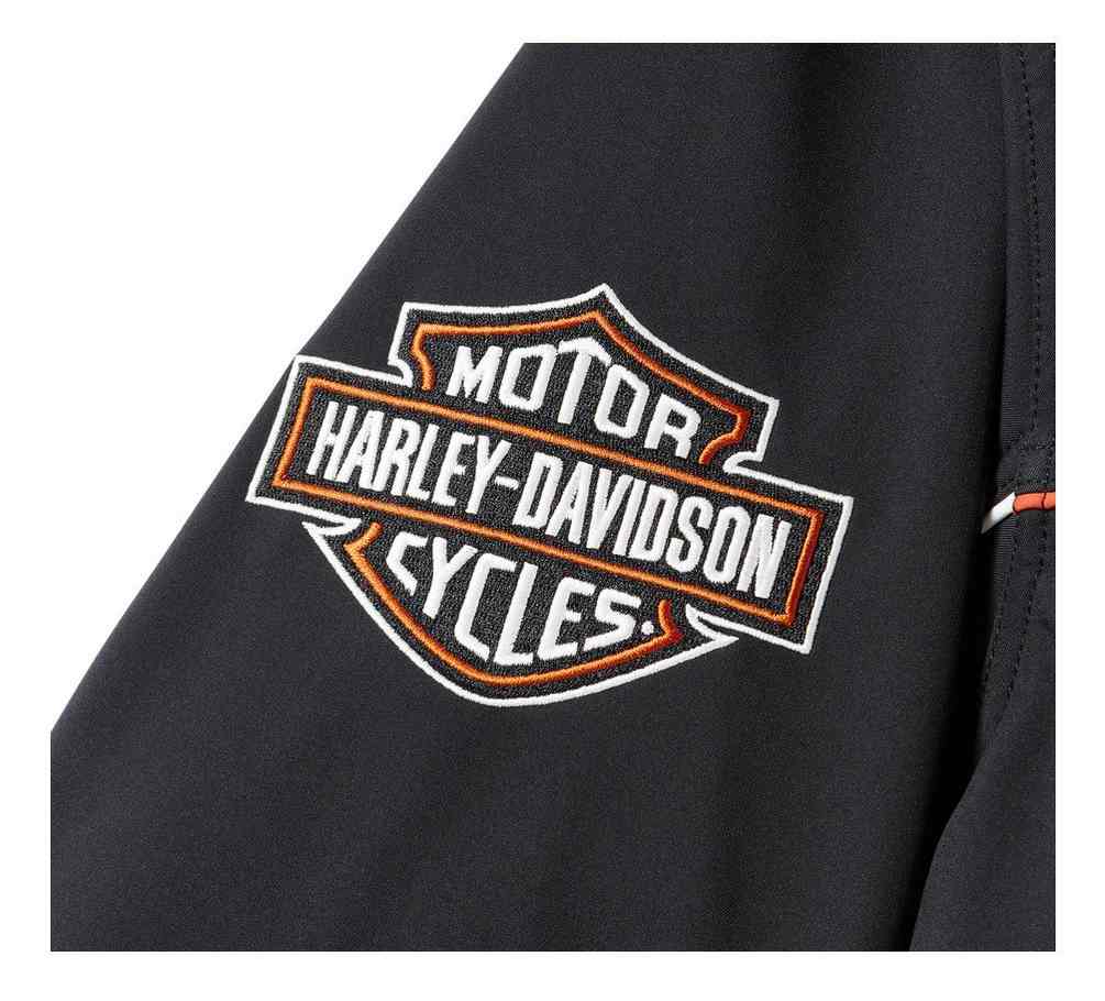 Harley-Davidson Men's Idyll Windproof Soft Shell Jacket, Black 97415-25VM - No Hassle Returns at Wisconsin Harley