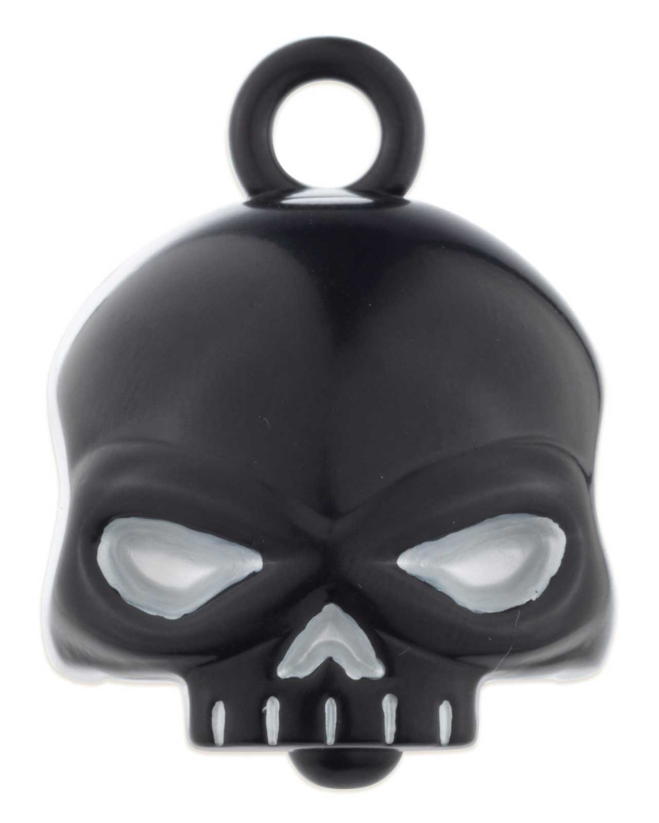 Harley-Davidson Sculpted Skull Bar & Shield Logo Ride Bell, Solid Black - Wisconsin Harley-Davidson