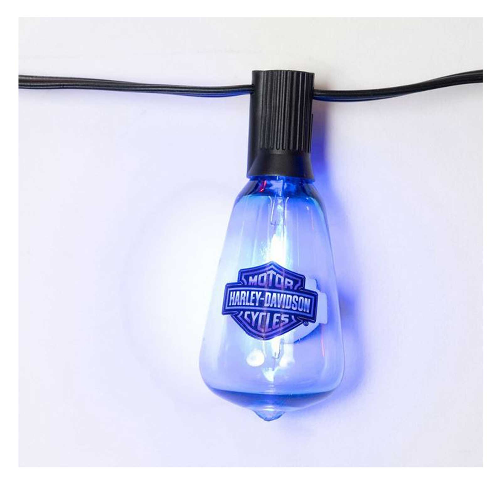 Harley-Davidson Free Shipping - Harley-Davidson Vivid Bar & Shield LED String Party Lights, Orange & Blue - Free Shipping on many products plus Orders Over $99