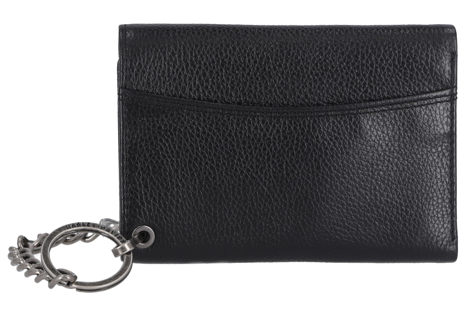 Harley-Davidson® Men's Bar & Shield Patch Tri-Fold Chain Leather