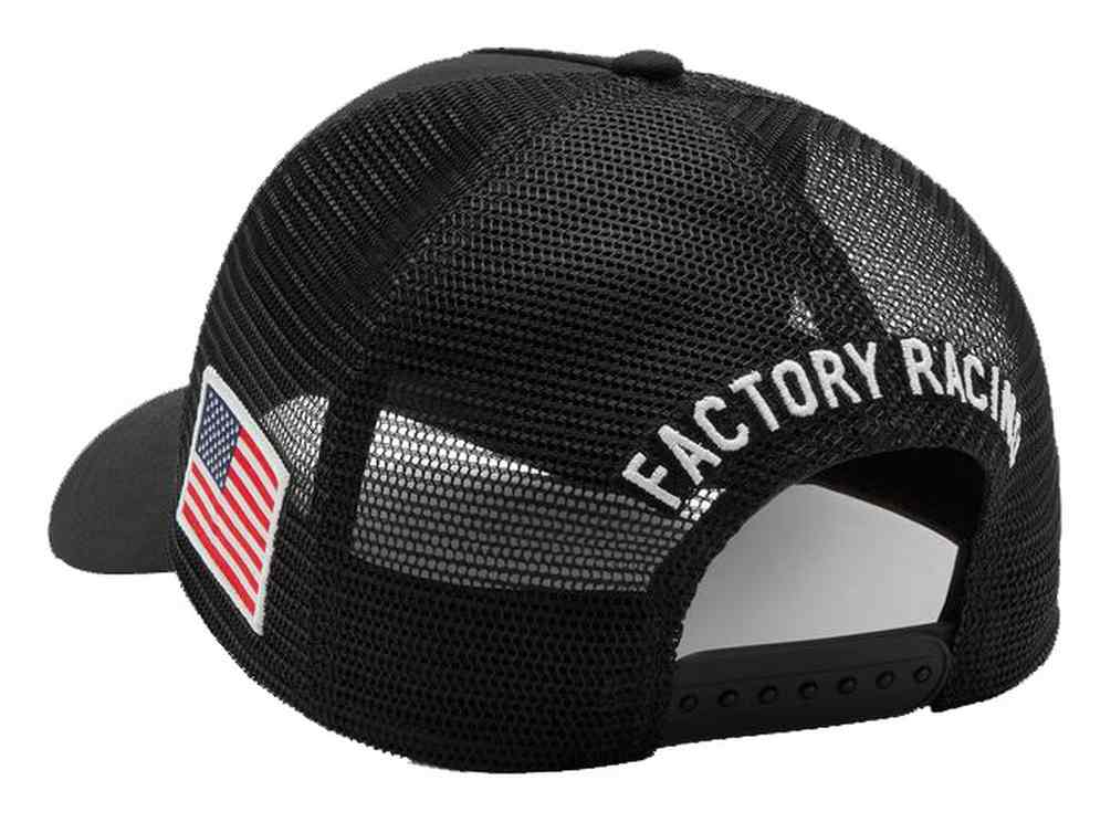 Harley-Davidson Men's Factory Racing Team Trucker Cap, Black 97794-25VM - No Hassle Returns at Wisconsin Harley